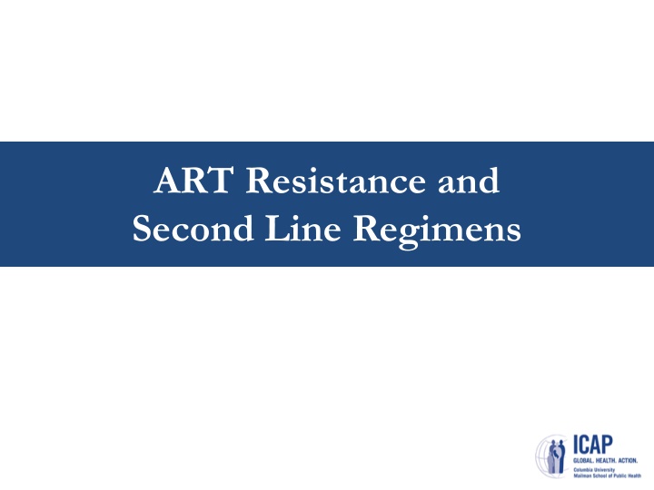 art resistance and second line regimens