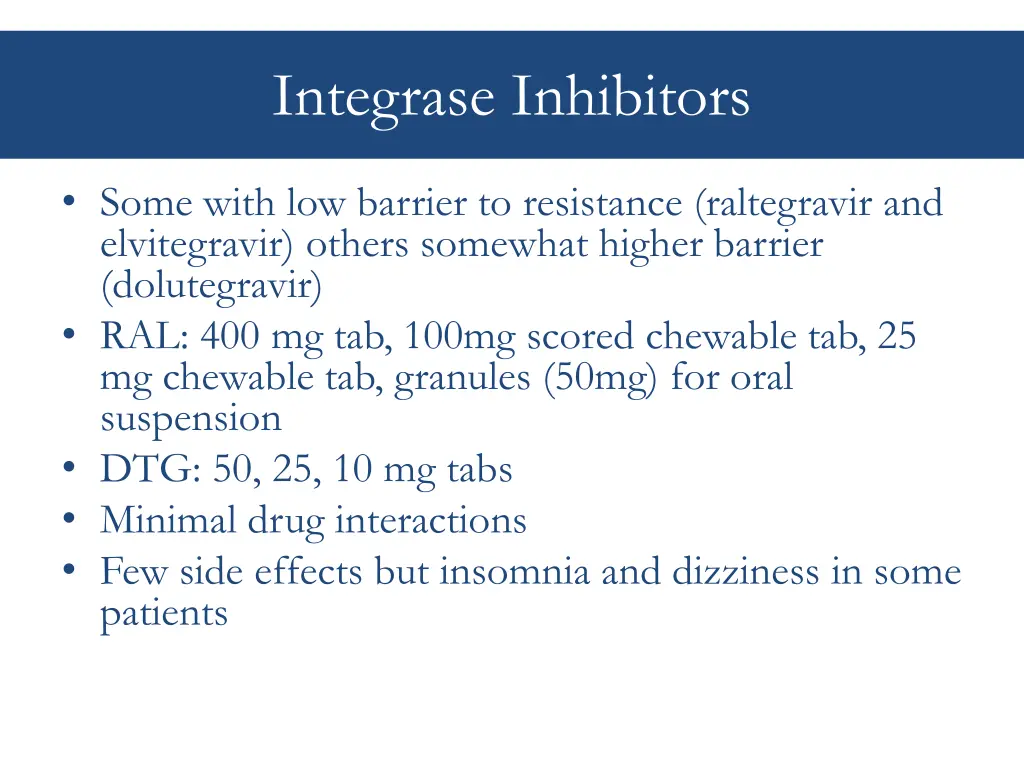 integrase inhibitors