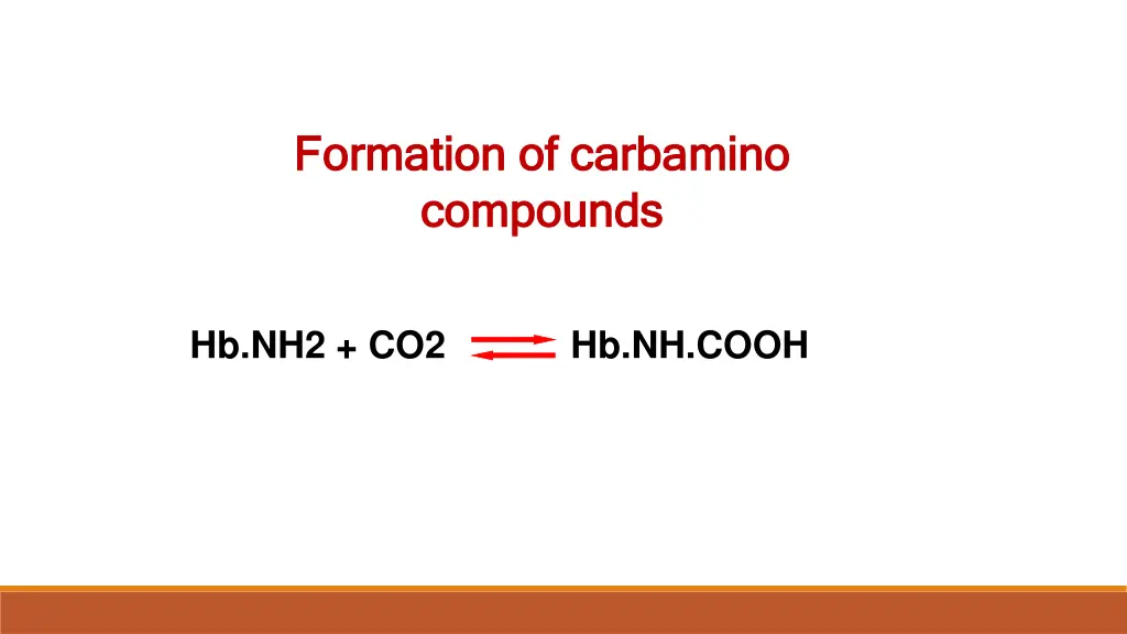 formation of carbamino formation of carbamino