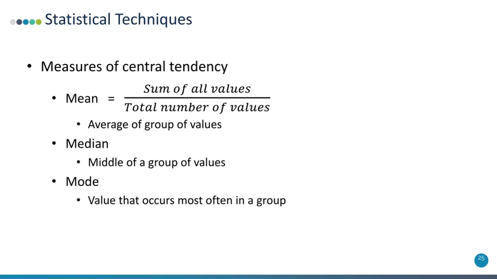 statistical techniques