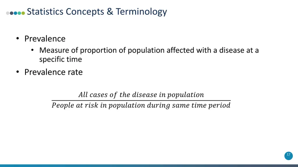 statistics concepts terminology 3