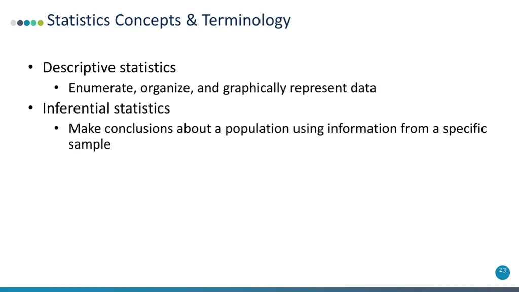 statistics concepts terminology 7