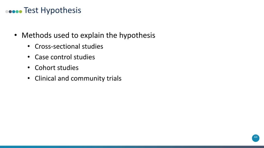 test hypothesis