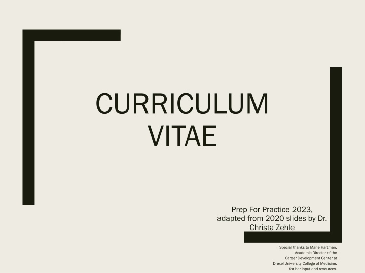 curriculum vitae