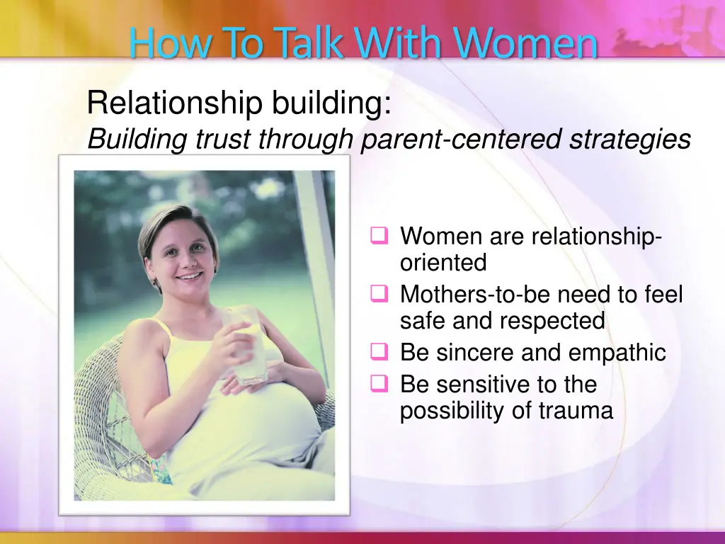 how to talk with women relationship building