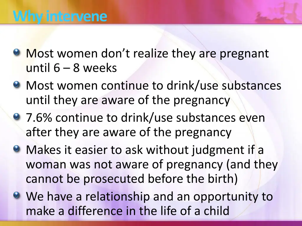why intervene