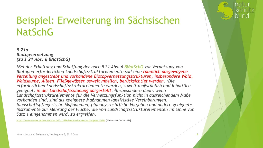 beispiel erweiterung im s chsischen natschg