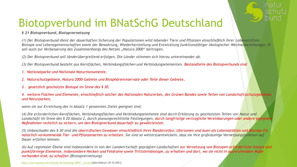 biotopverbund im bnatschg deutschland