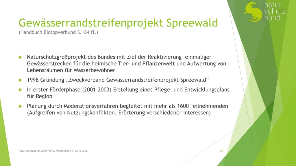 gew sserrandstreifenprojekt spreewald handbuch
