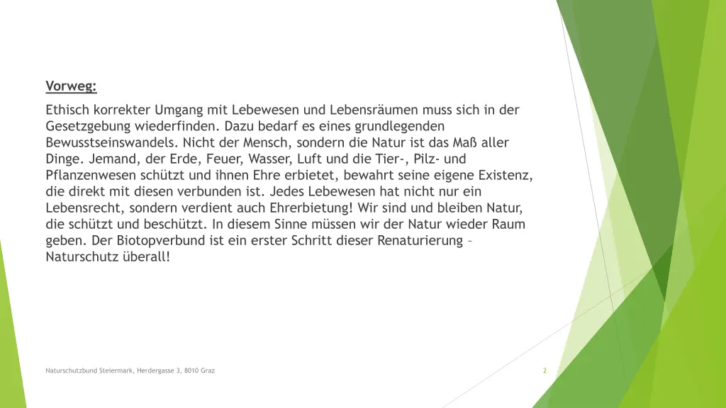 vorweg