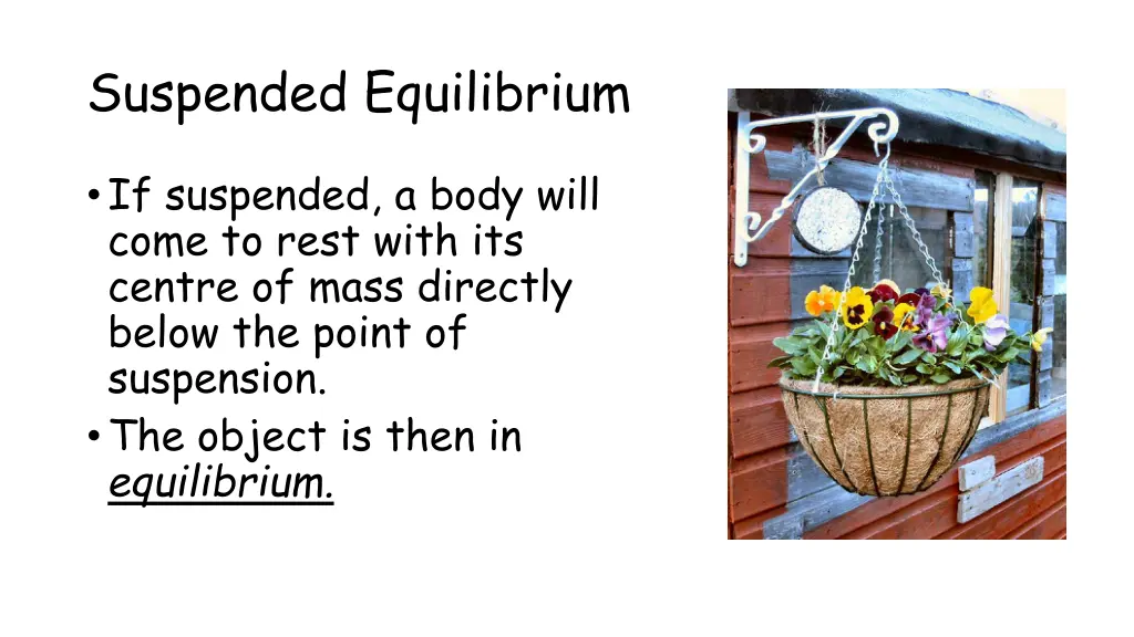 suspended equilibrium