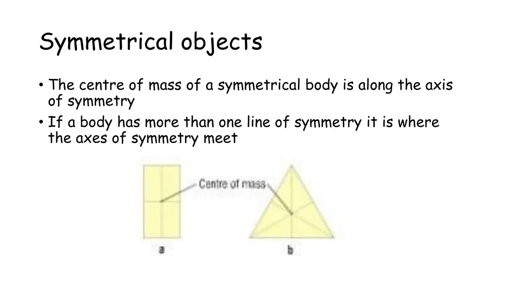 symmetrical objects