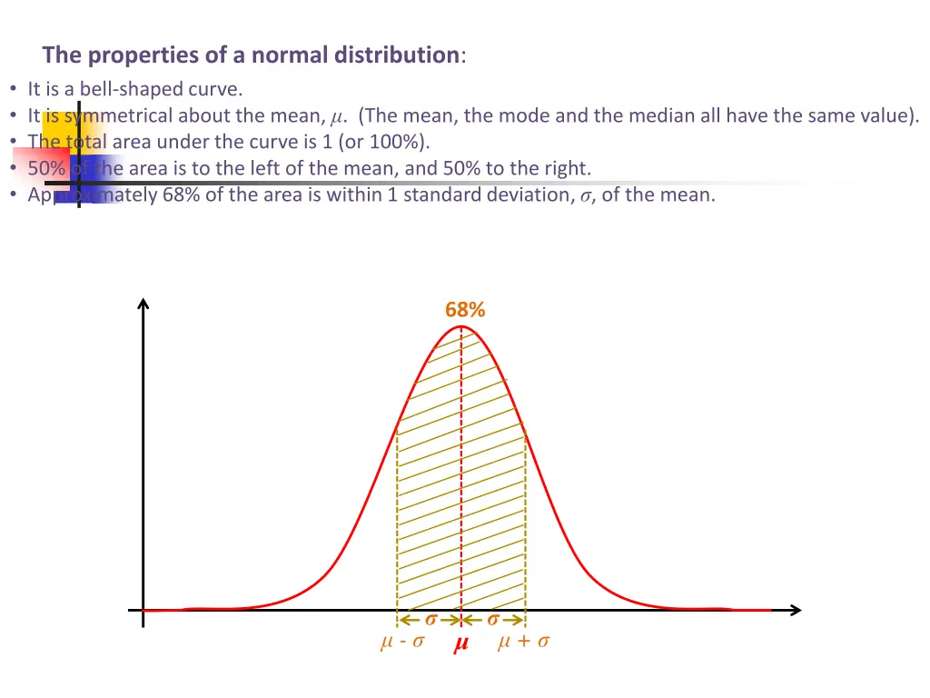 the properties of a normal distribution 1