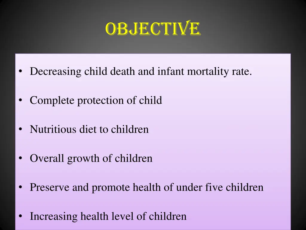 objective 1