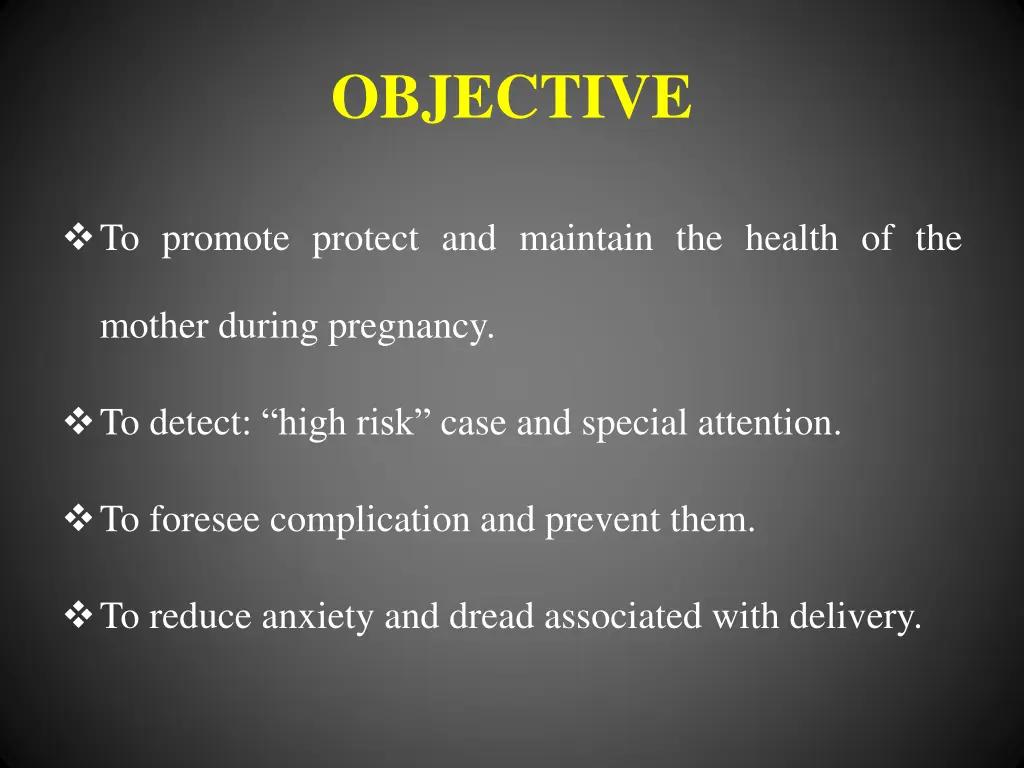 objective