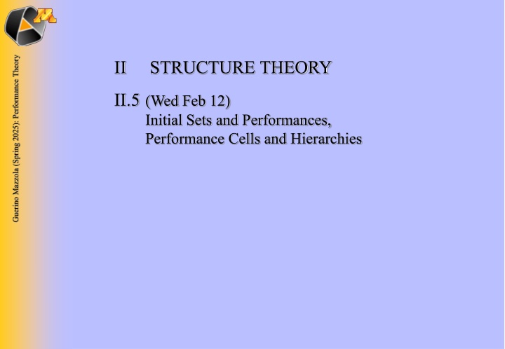 guerino mazzola spring 2025 performance theory