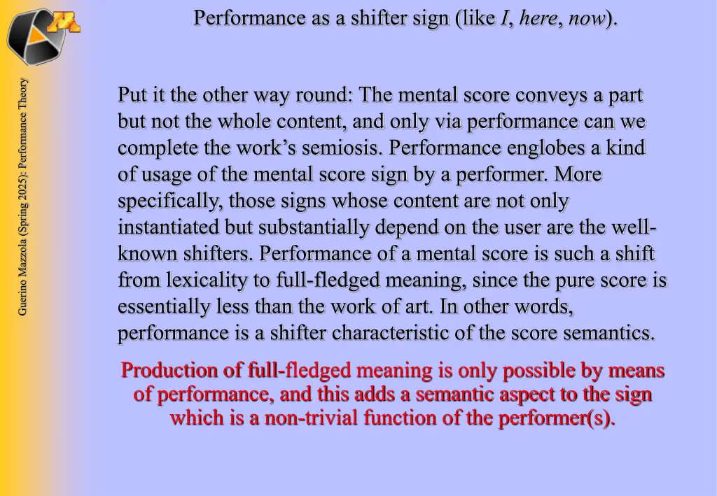 performance as a shifter sign like i here now 1