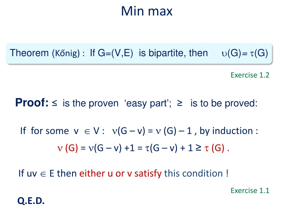 min max