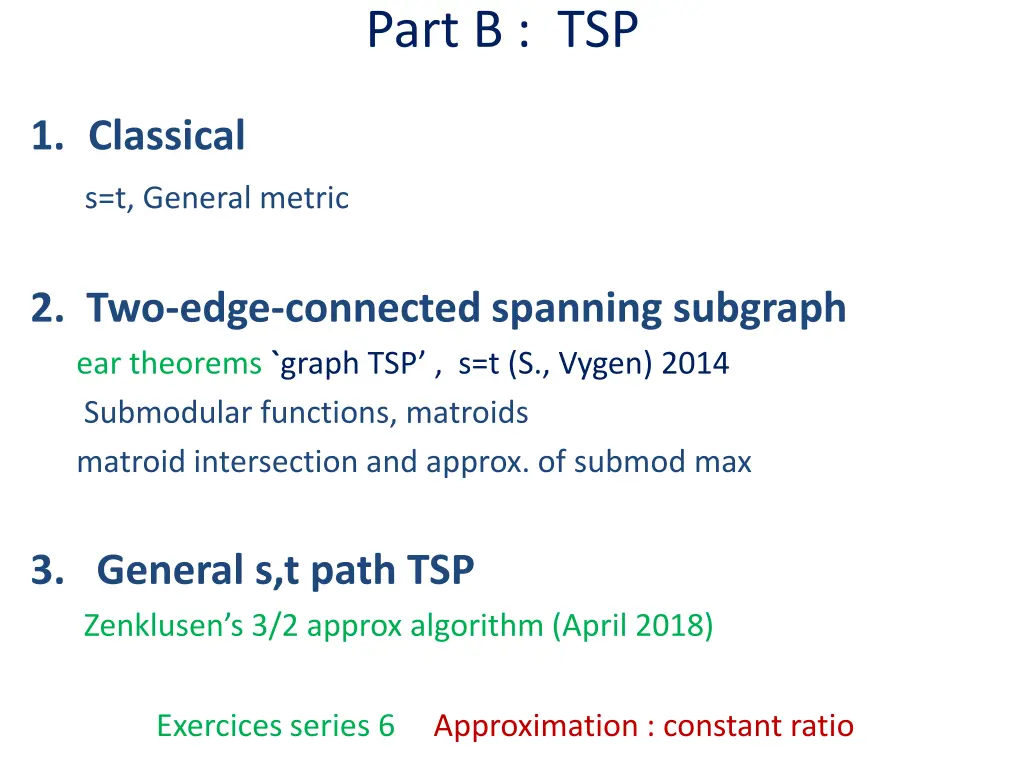part b tsp