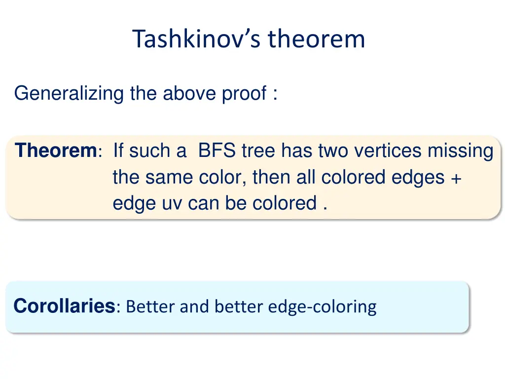 tashkinov s theorem