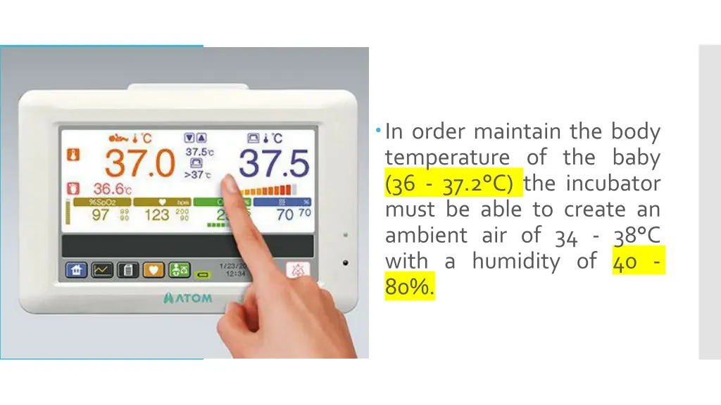 in order maintain the body temperature