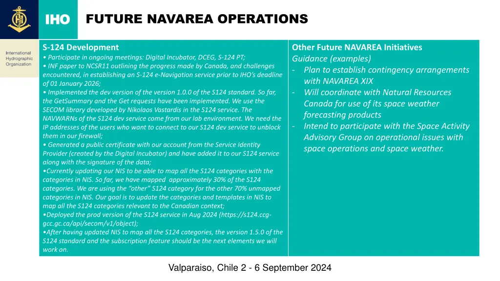future navarea operations
