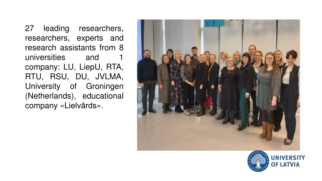 27 leading researchers researchers experts