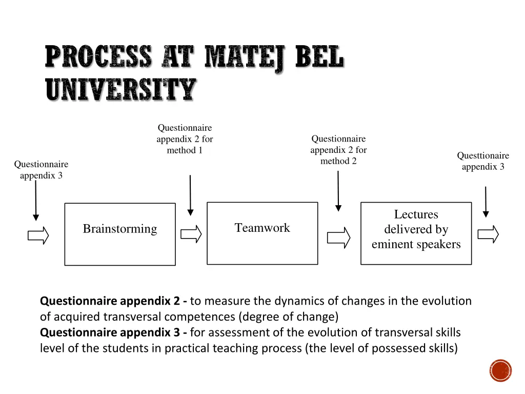 process at matej bel university