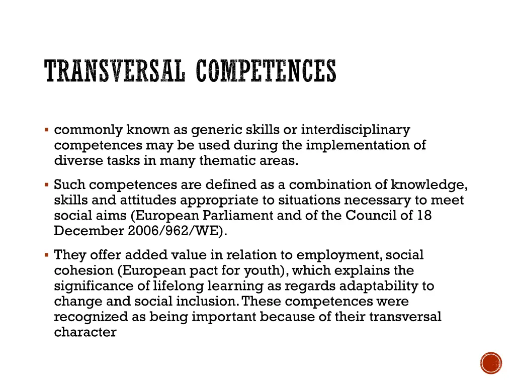 transversal competences