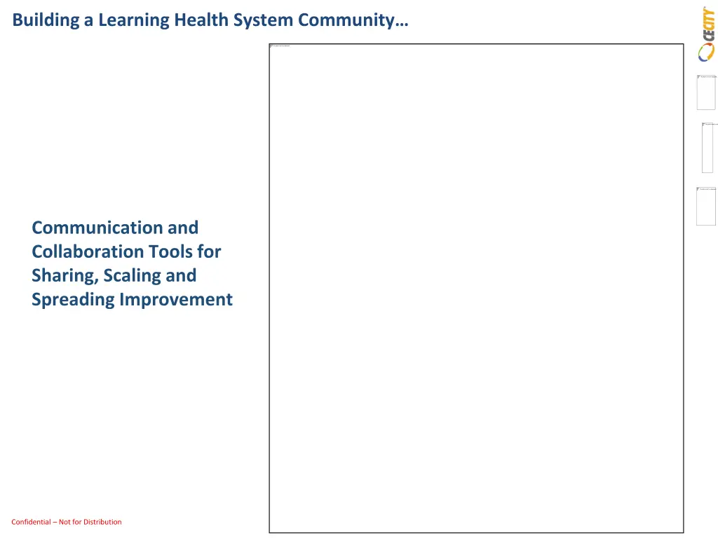 building a learning health system community