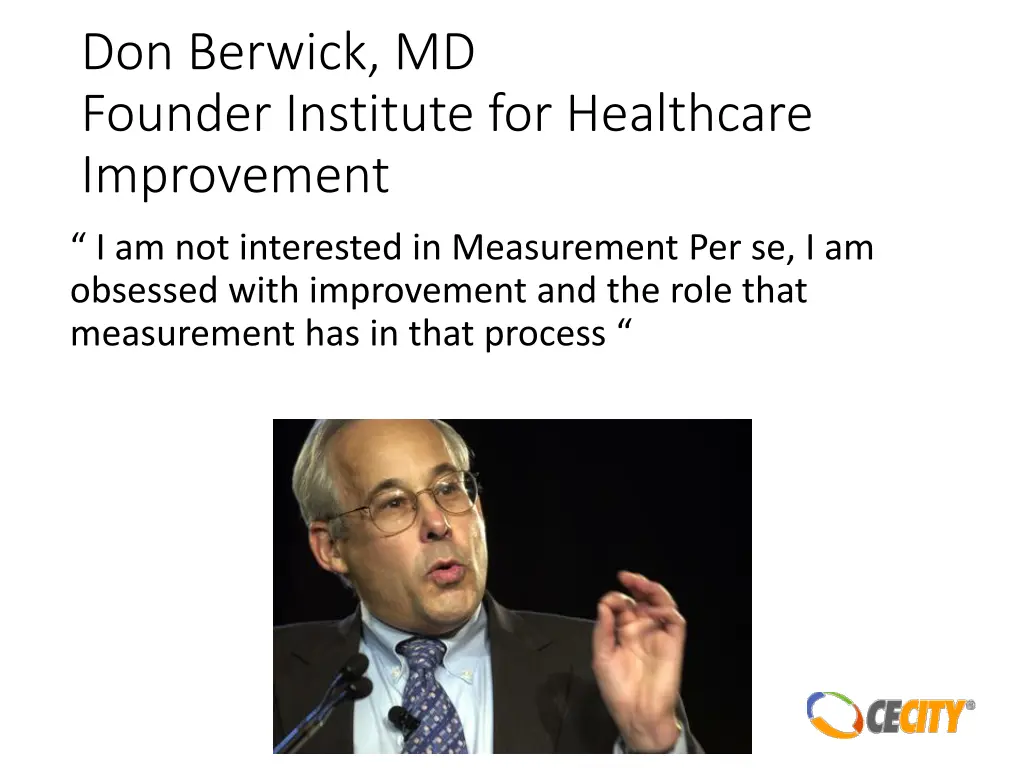 don berwick md founder institute for healthcare