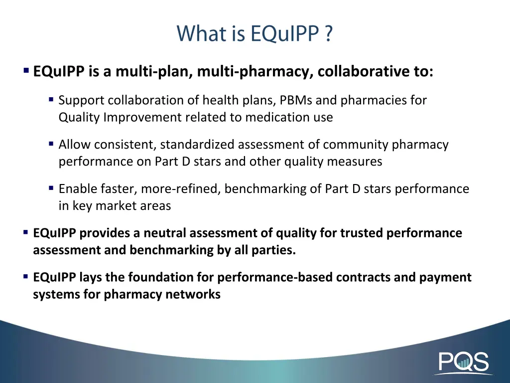 equipp is a multi plan multi pharmacy