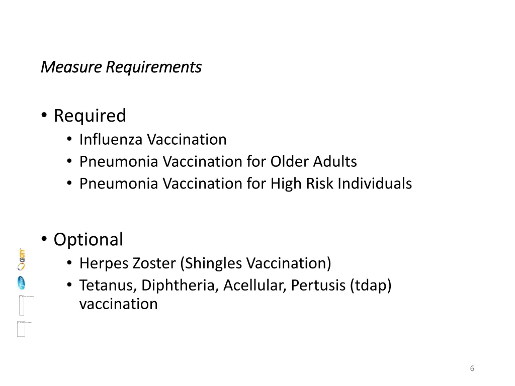 measure requirements measure requirements