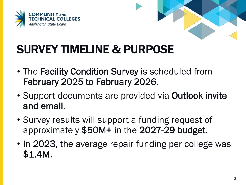 survey timeline purpose survey timeline purpose