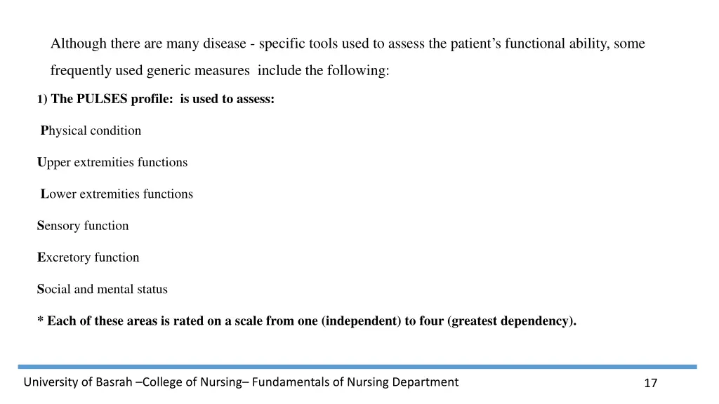 although there are many disease specific tools