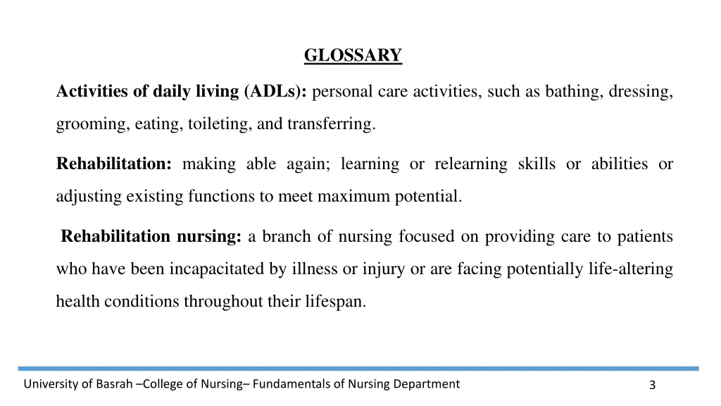 glossary
