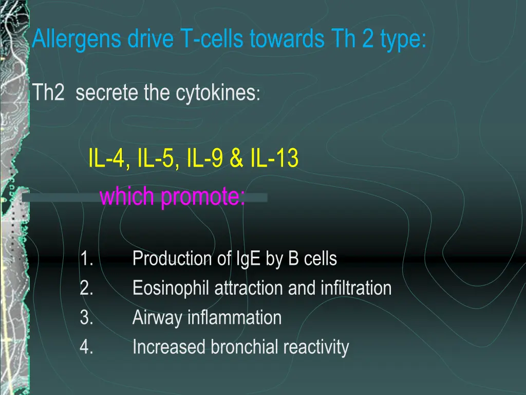 allergens drive t cells towards th 2 type