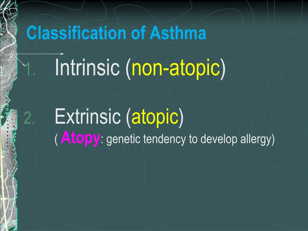 classification of asthma