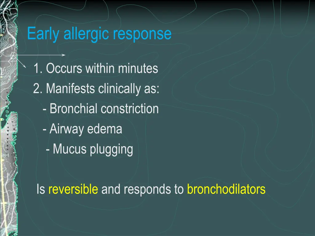 early allergic response