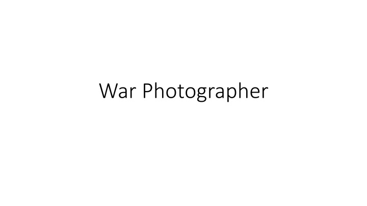 war photographer