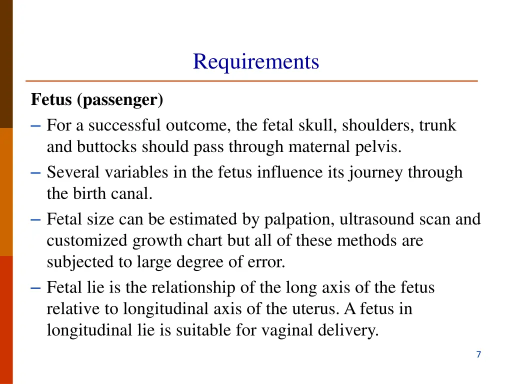 requirements 1