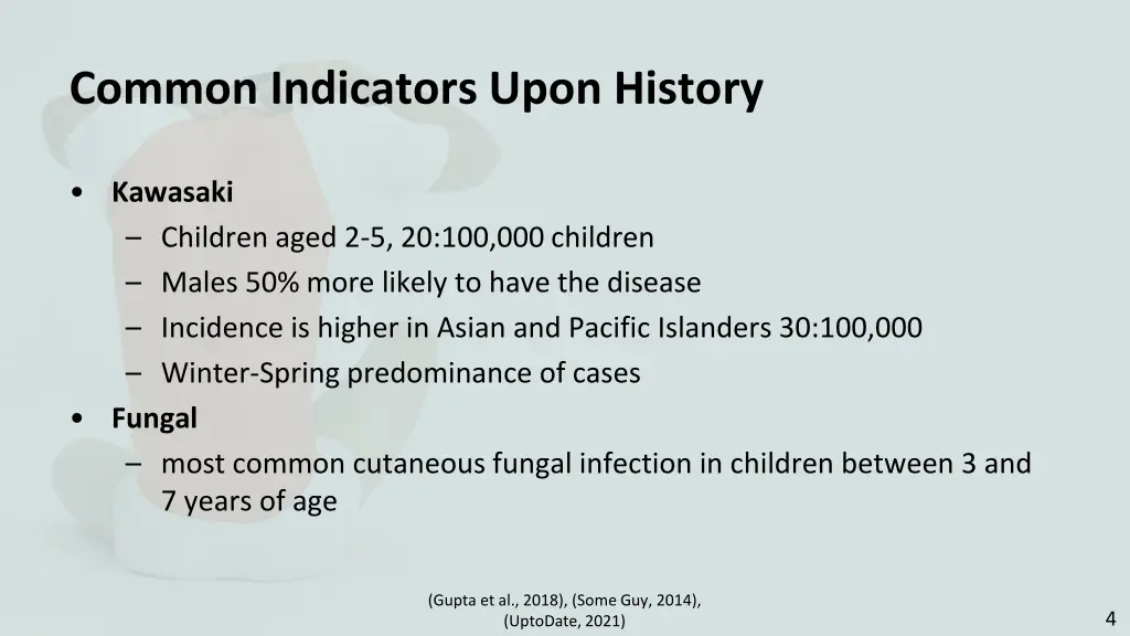 common indicators upon history