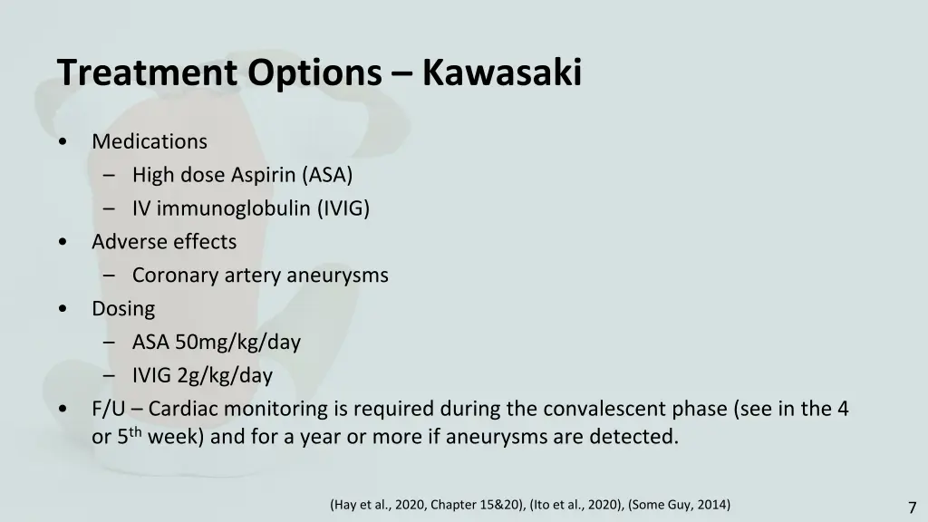 treatment options kawasaki