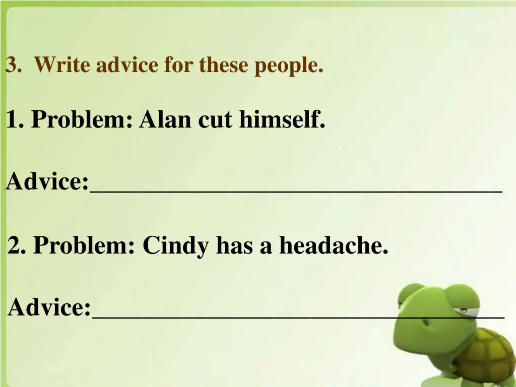 3 write advice for these people