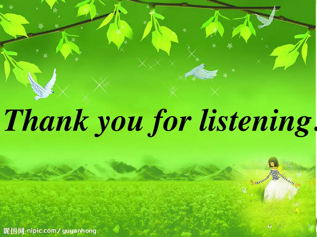 thank you for listening