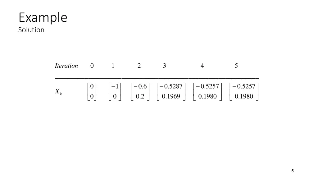 example solution