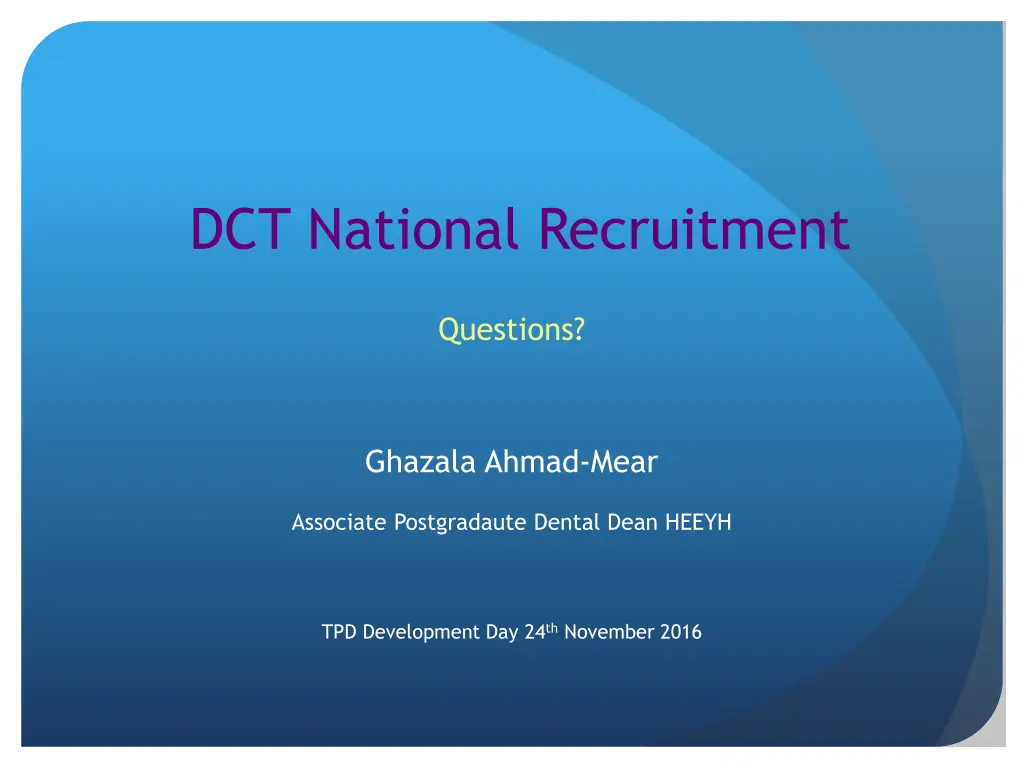 dct national recruitment 16