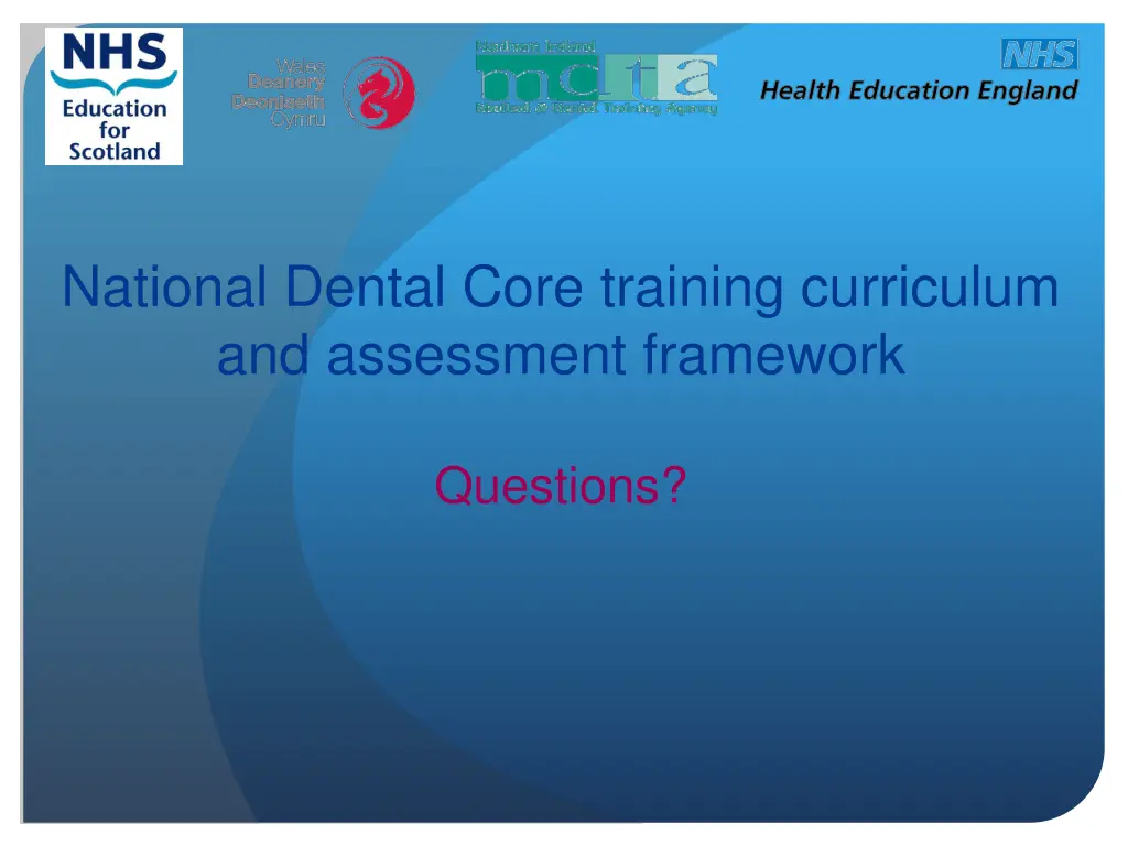 national dental core training curriculum 1