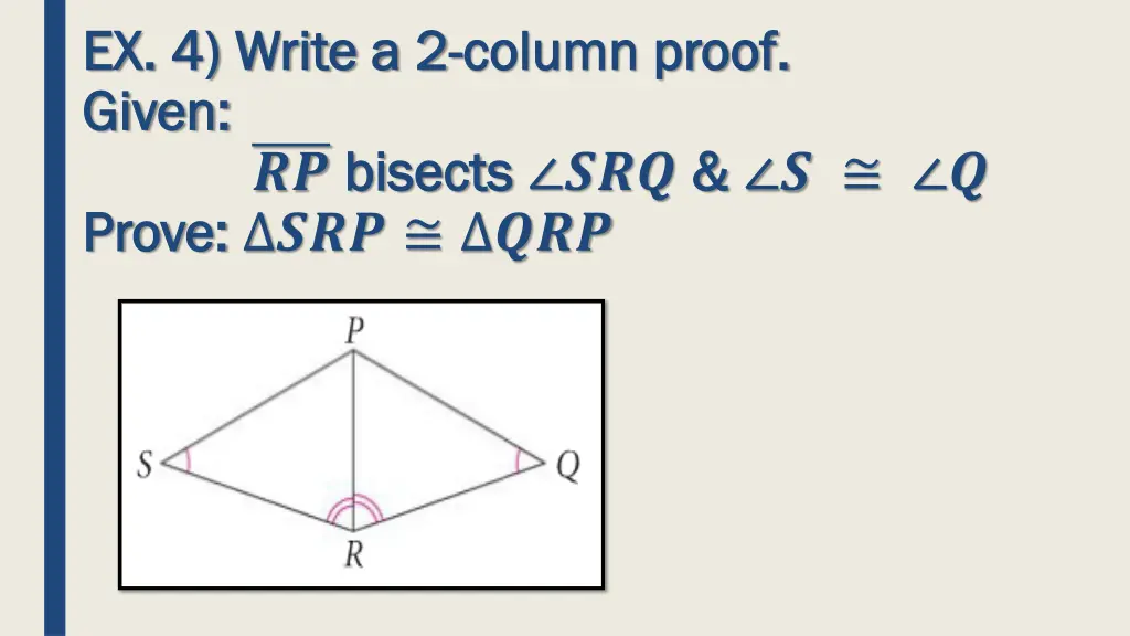 ex 4 write a 2 ex 4 write a 2 column proof given