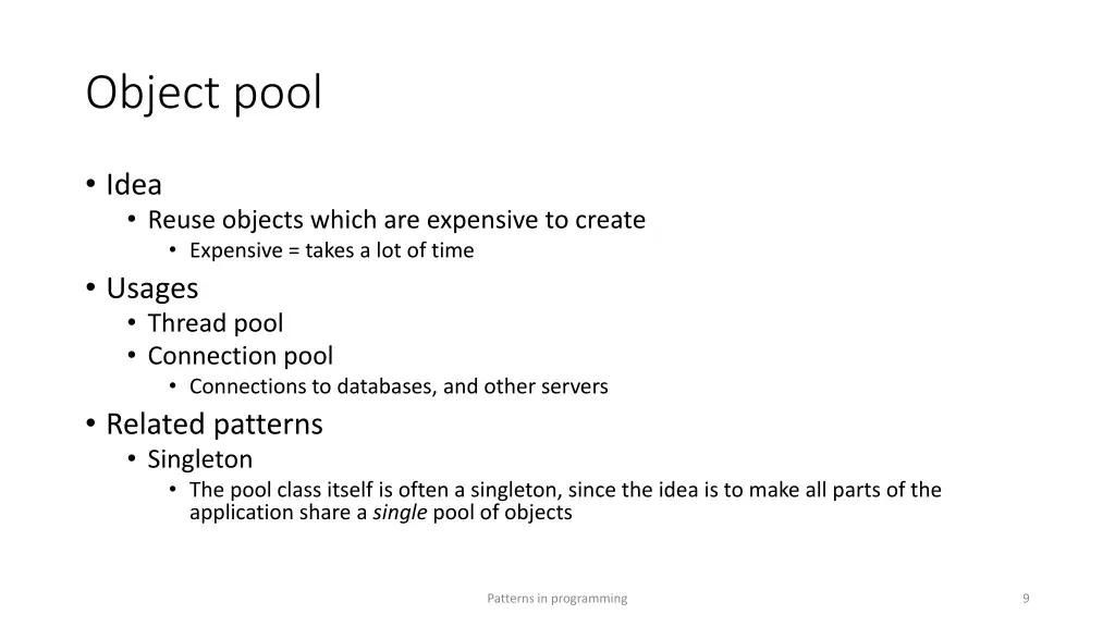 object pool